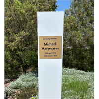 Tall Single Gravemarker