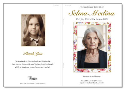 B6 Order of Service Booklet