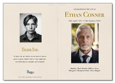 B7 Order of Service Booklet