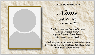 Small Single Card Design 6