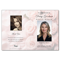 B5 Order of Service Booklet