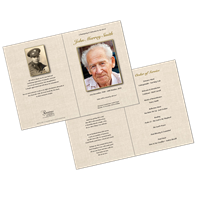 Order of Service Booklet - Custom Design Order of Service Booklet - Custom Design